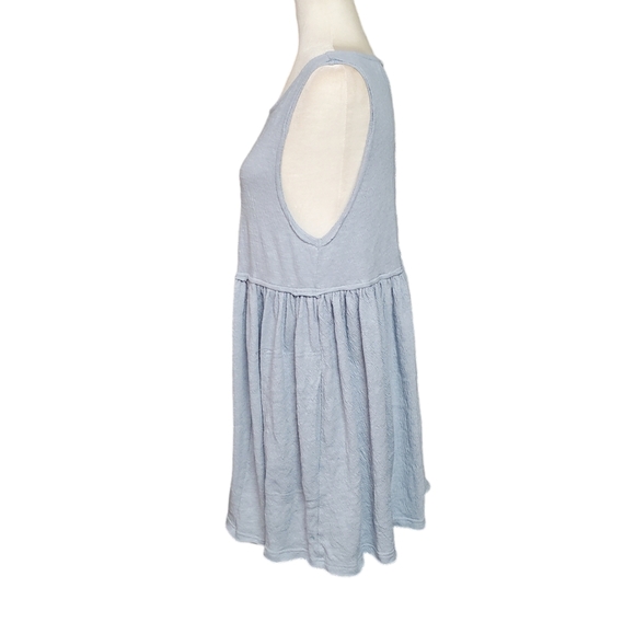 Aemi+Co Boho Dress Womens Small Blue Sleeveless Flowy Mini Dress with Pockets - Picture 3 of 10
